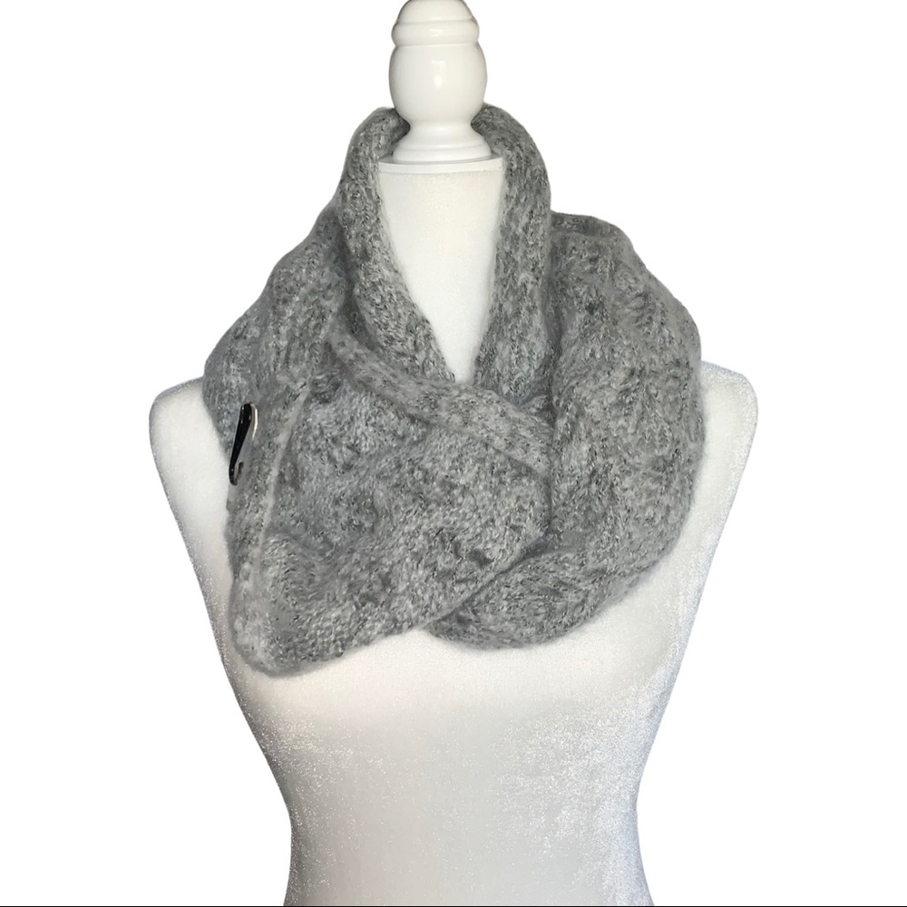 Coal Heather Grey The Madison Scarf OS NWT